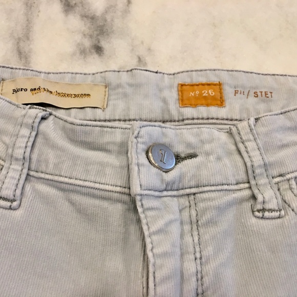 Anthropologie Pilcro corduroys in light grey - Picture 4 of 4